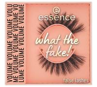 essence what the FAKE! False Eyelashes, No. 01, Transparent, False Eyelash Effect, Extreme Volume, Vegan, No Microplastic Particles, Nanoparticles Free, No Perfume, Pack of 1 (1 g)