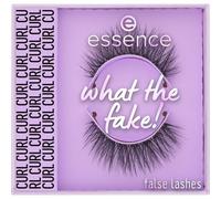 essence what the FAKE! False Eyelashes, No. 02, Transparent, False Eyelash Effect, Extreme Volume, Vegan, No Microplastic Particles, Nanoparticles Free, No Perfume, Pack of 1 (1 g)
