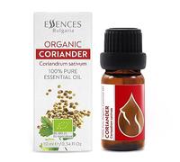 Essences Bulgaria Organic Coriander Essential Oil 10ml | Coriandrum sativum | 100% Pure and Natural | Undiluted | Therapeutic Grade | Family Owned Farm | Steam-Distilled | Non-GMO | Vegan