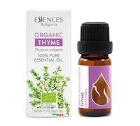 Essences Bulgaria Organic Thyme Essential Oil 10ml | Thymus vulgaris | 100% Pure and Natural | Undiluted | Therapeutic Grade | Family Owned Farm | Steam-Distilled | Non-GMO | Vegan