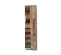 ESSENCIO SHOP NEEM COMB |Wooden Comb | Hair Growth, Hairfall, Dandruff Control | Hair Straightening, Frizz Control | Comb for Men, Women | Treated with Neem Oil, & 18 Herbs (Dual Tooth types)