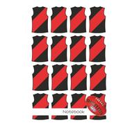 Essendon Notebook: 200 pages, 8mm ruled | 6x9 inches | Perfect for Essendon Bombers AFL fans…Stationery for Footy Fans, Students & Office Use...Ideal for work, university, travel, gifts and more