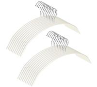 EssenFlolis 20 Pack No Shoulder Bumps Non-Slip Metal Clothes Hangers