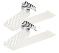 EssenFlolis 20 Pack Non-Slip Open Ended Metal Trouser Hangers Space Saving