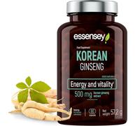 Essensey Korean Ginseng 500mg - 90 Capsules - Natural Energy Boost & Stress Relief Supplement for Active Lifestyles - Immune System Support