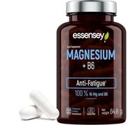 Essensey Magnesium + B6 Supplements - 90 Capsules | 100% Daily Magnesium and B6 - Ideal for Active Lifestyles and Immune Support | Vegetarian-Friendly | 375mg Magensium