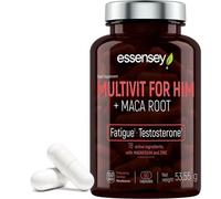 Essensey MULTIVIT for HIM + MACA Root - Energy, Vitality, and Immune Support with Maca Root Extract Supplement - 90 Capsules