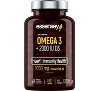 Essensey Omega 3 + D3 2000 IU | Immune Support & Bone Health | Fish Oil Supplement with EPA & DHA | 90 Capsules