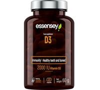 Essensey Vitamin D3 - Dietary Supplement - 2000 IU - Immune System Support, Bone Health, Muscle Function, High Potency D3 for Year-Round Well-Being - 120 Easy-to-Swallow Vegetarian Capsules