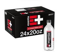 Essentia Water; 20-oz. Bottle; Ionized Alkaline Bottled Water; Electrolyte Infused for Smooth Taste; pH 9.5 or Higher; 99.9-Percent Pure, Overachieving H2O for the Doers and Believers