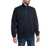 Men's Tommy Hilfiger Essential Fleece Mens Half Zip Sweatshirt - Blue/Black - Size: 40/Regular