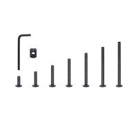 Essential 141pcs Stainless Steel Baby Crib Replacement Set with Assorted Screws and Nut for Sturdy Construction Crib Hardware Replacement Set