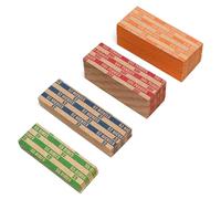 ESSENTIAL 200 Pcs Assorted Packed Flat Stripped Coin Wrappers, Coin Rolls Wrapper for Quarters, Dimes, Nickels, Pennies