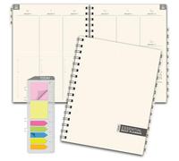 ESSENTIAL 2026 Monthly & Weekly Planner with Tabs, 7"x9": 14 Months (November 2025 - December 2026), Professional, Simple, Easy-to-Use Design and Frosted Poly Cover for Extra Protection (Frosted)