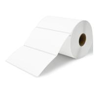 Essential 4"X2" Direct Thermal Barcode Labels, Shipping Labels, 750 Labels of Roll, Compatible with Zebra Printers (1 Roll-750 Labels)