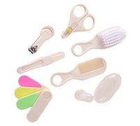 Essential 7 Piece Baby Grooming Set for Newborns and Infants Includes Brush Comb Toothbrush Nails Clippers Newborns Care Set