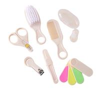 Essential 7 Piece Baby Grooming Set for Newborns and Infants Includes Brush Comb Toothbrush Nails Clippers Baby Nails File
