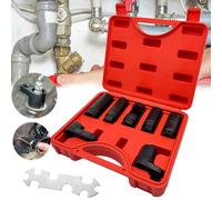 Essential 7Pc Oxygen Lambda Sensor Socket & Removal Tool Set 22mm 27mm 29mm Uk Stock For Garage & Diy