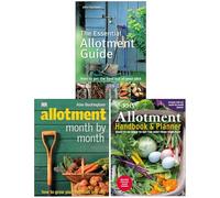 Essential Allotment Guide, RHS Allotment Handbook & Planner and Allotment Month by Month [Hardcover] 3 Books Collection Set