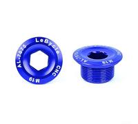 Essential Aluminum Crank Cover Screws for M4000, M590, M596 Integrated Cranks (M19 Blue)
