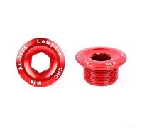 Essential Aluminum Crank Cover Screws for M4000, M590, M596 Integrated Cranks (M19 Red)