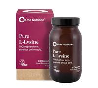 Essential Amino Acid for Immunity, Cold Sore Prevention, Stress & Bone Health | One Nutrition L-Lysine Supports Calcium Absorption & Heart Function | 60 Capsules | Daily Wellness Support
