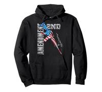 Essential AR15 - Pro 2a American Flag Gun 2nd Amendment Pullover Hoodie