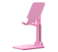 Essential Aura Adjustable Cell Phone Stand - Foldable Desk Phone Holder for iPhone 16 15 14 13 12 11 Pro Max, Galaxy S25 S24, All Smartphones, Portable Office & Home Accessory (Pink)