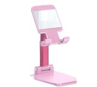 Essential Aura Premium Adjustable Cell Phone Stand, Foldable Desk Phone Holder for iPhone 16 15 14 13 12 11 Pro Max, Galaxy S25 S24 (Pink)