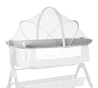 Essential Baby Travel Crib Canopy Cover Mosquito Net: Foldable Breathable Net for Cribs, Playpens, and Outdoor Spaces(White,55-100cm)