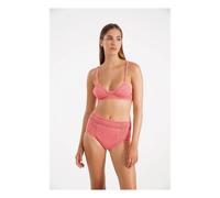 Essential Babydoll Crochet Crop Bikini Top Pink S