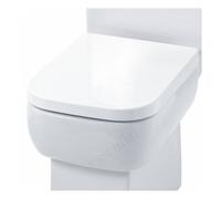 Essential Bathrooms Essential Orchid Toilet Seat & Cover, Square Shape, Soft Close Hinge, White - EC3005