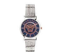 Essential Blue Silver Watch - female - Versace - Watches - Gray - ONE SIZE - Accessories ONE SIZE