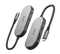 Essential Cables 7-in-1 USB-C Hub Multiport Adapter, 4K HDMI, 100W PD Fast Charging, 5Gbps Data Transfer, SD/TF Card Reader, Aluminium Alloy, Compatible with MacBook, HP, Dell, iPad