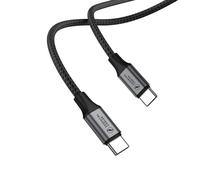 ESSENTIAL CABLES USB C to USB-C Charger Cable 60W Type C to C Lead Fast Charging Compatible With iPhone 16/15 Pro Max, Galaxy S24 Ultra, Pixel 9, iPad Pro 2024/Air 5, MacBook Pro (1M)