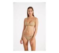 Essential Classic Crochet Jersey Top Taupe brown S