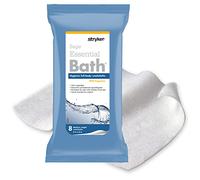Essential Comfort Bath Cleansing Washcloths - 1 Package, 8 Cloths - No Rinse Bathing Wipes, Ultra-Soft and Thick Heavyweight Cloth, Light Fragrance…
