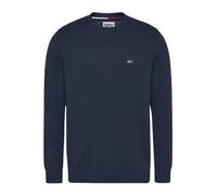 Essential Cotton Pullover with Flag Patch - male - Tommy Jeans - Round-neck Knitwear - Blue - XL - Knitwear XL