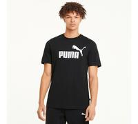 Essential Cotton T-Shirt with Large Logo Print and Short Sleeves Black