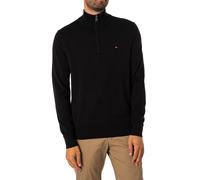 Essential Cotton Zip Knit Black L