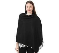 Essential Cozy Warm Shawls Scarves Scarf for Women this Winter Autumn Fall (Black)