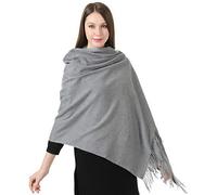 Essential Cozy Warm Shawls Scarves Scarf for Women this Winter Autumn Fall (Silver)