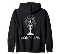 Essential Cross Chalice Catholic Eucharist Sacrament Zip Hoodie