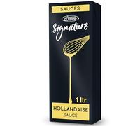 Essential Cuisine Signature Hollandaise Sauce - Rich, Creamy, and Gluten-Free - Made with 24% Butter - Perfect for Eggs Benedict and More - 1 Litre