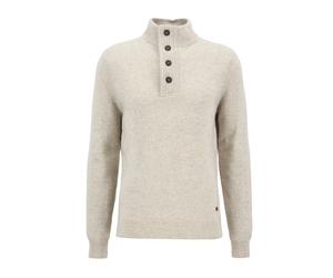 Essential Elbow Patch Jumper - male - Barbour - Turtlenecks - Beige - M - Knitwear M
