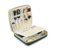 Essential Electronics Travel Organizer Case, Tech Accessories Travel Pouch for Power Bank, Chargers, Tablet, SD card, Cables, Wireless go II mic, DJI Mic, Mouse, Glasses, Watch, Earrings, Documents