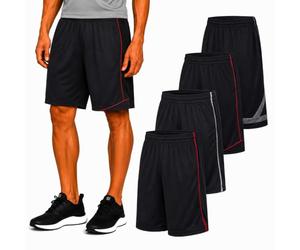 Essential Elements 4 Pack: Men's Dry-Fit Sweat Resistant Active Athletic Performance Shorts, Set a, 4X-Large