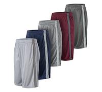 Essential Elements Athletic Shorts for Men - 4 Pack Men's Activewear Quick Dry Basketball Shorts - Workout, Gym, Running, Set B, 4X-Large