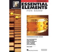 Essential Elements for Band - Percussion and Keyboard Percussion Book 2 with Eei Hal Leonard Method Book with Online Learning and Play-Along Tracks Beginner and Intermediate Percussion Instruction