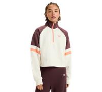 Essential Energy Boxy Half Zip Sweatshirt in Whisper White
